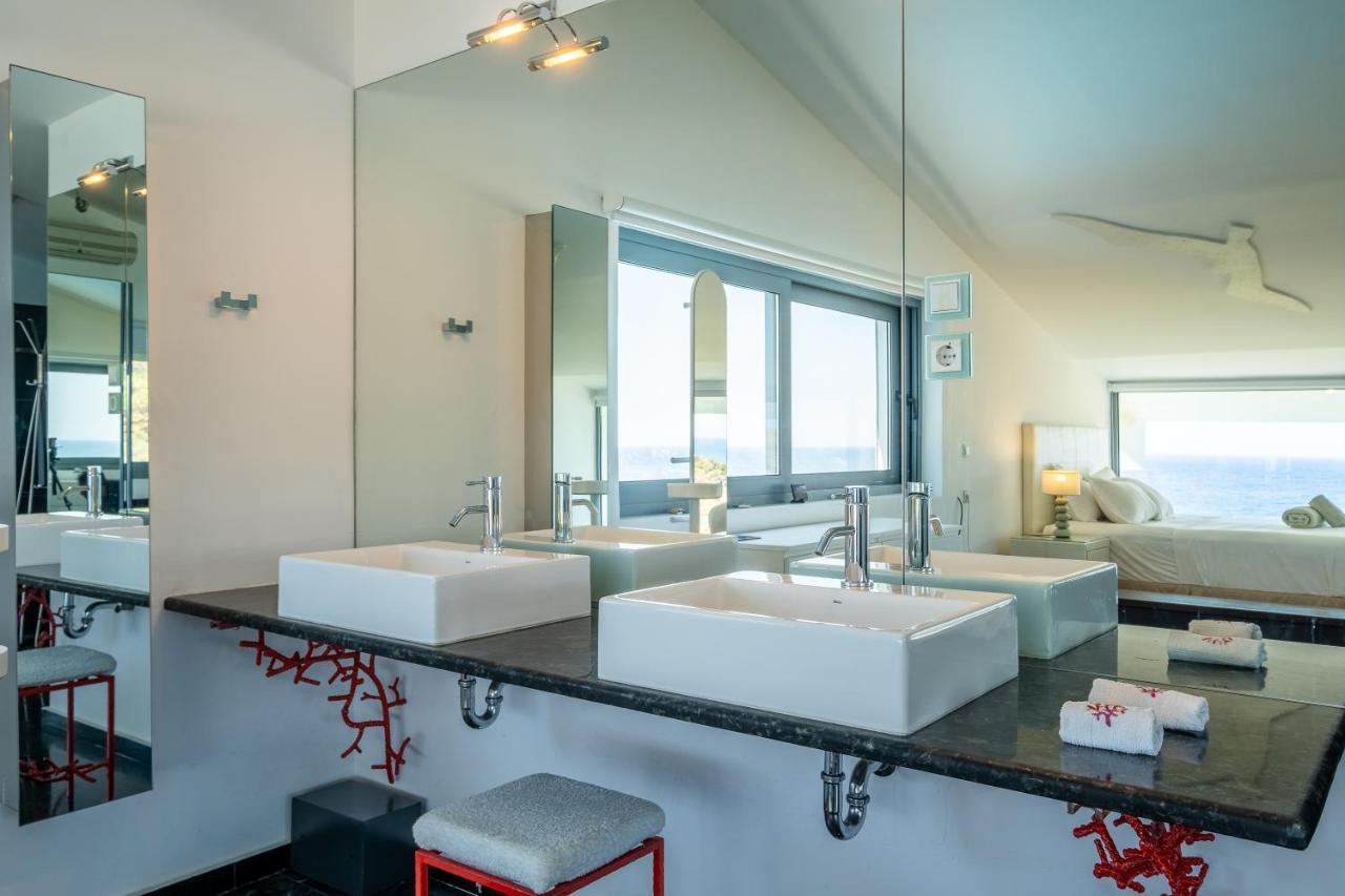 Icarus Luxury Beachfront Villa Gialiskari  المظهر الخارجي الصورة