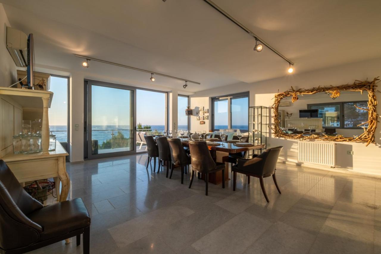 Icarus Luxury Beachfront Villa Gialiskari  المظهر الخارجي الصورة