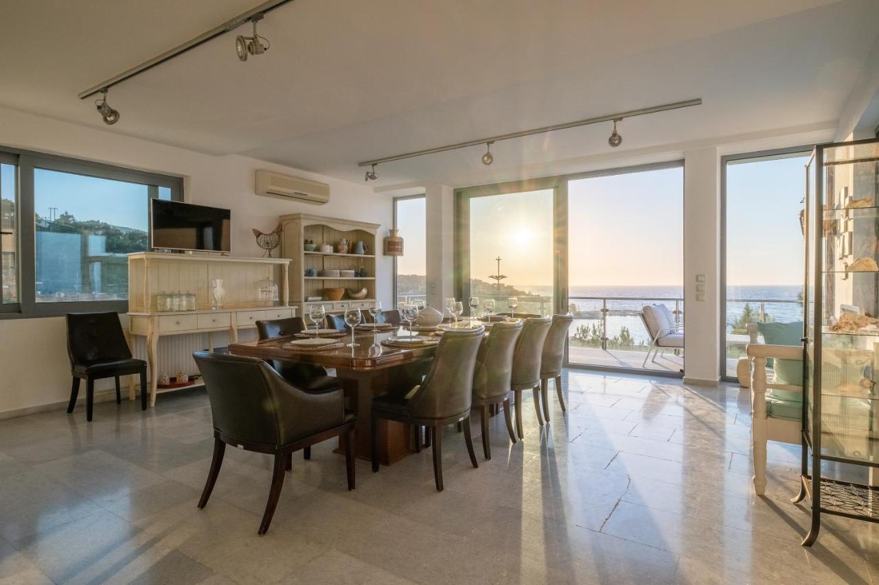 Icarus Luxury Beachfront Villa Gialiskari  المظهر الخارجي الصورة