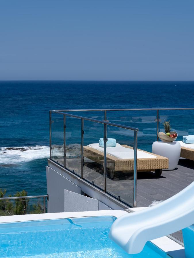 Icarus Luxury Beachfront Villa Gialiskari  المظهر الخارجي الصورة